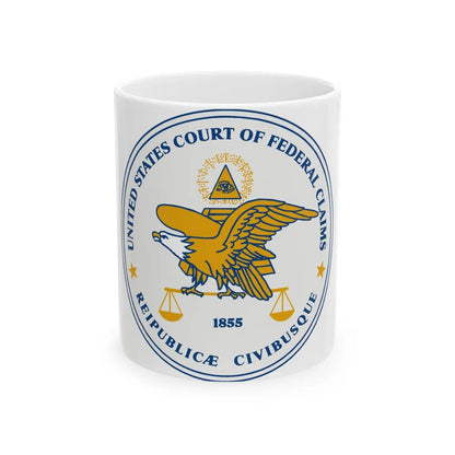 Seal of the United States Court of Federal Claims - White Coffee Mug-Go Mug Yourself