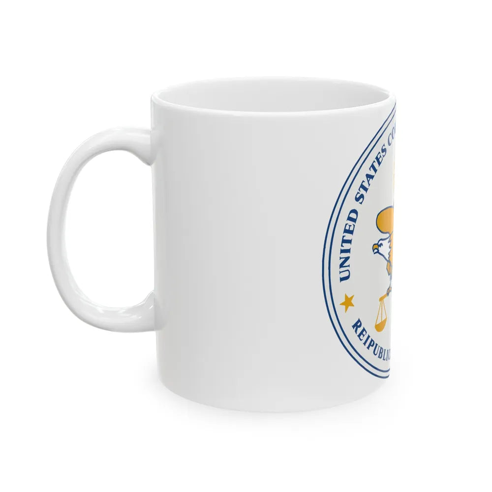 Seal of the United States Court of Federal Claims - White Coffee Mug-Go Mug Yourself