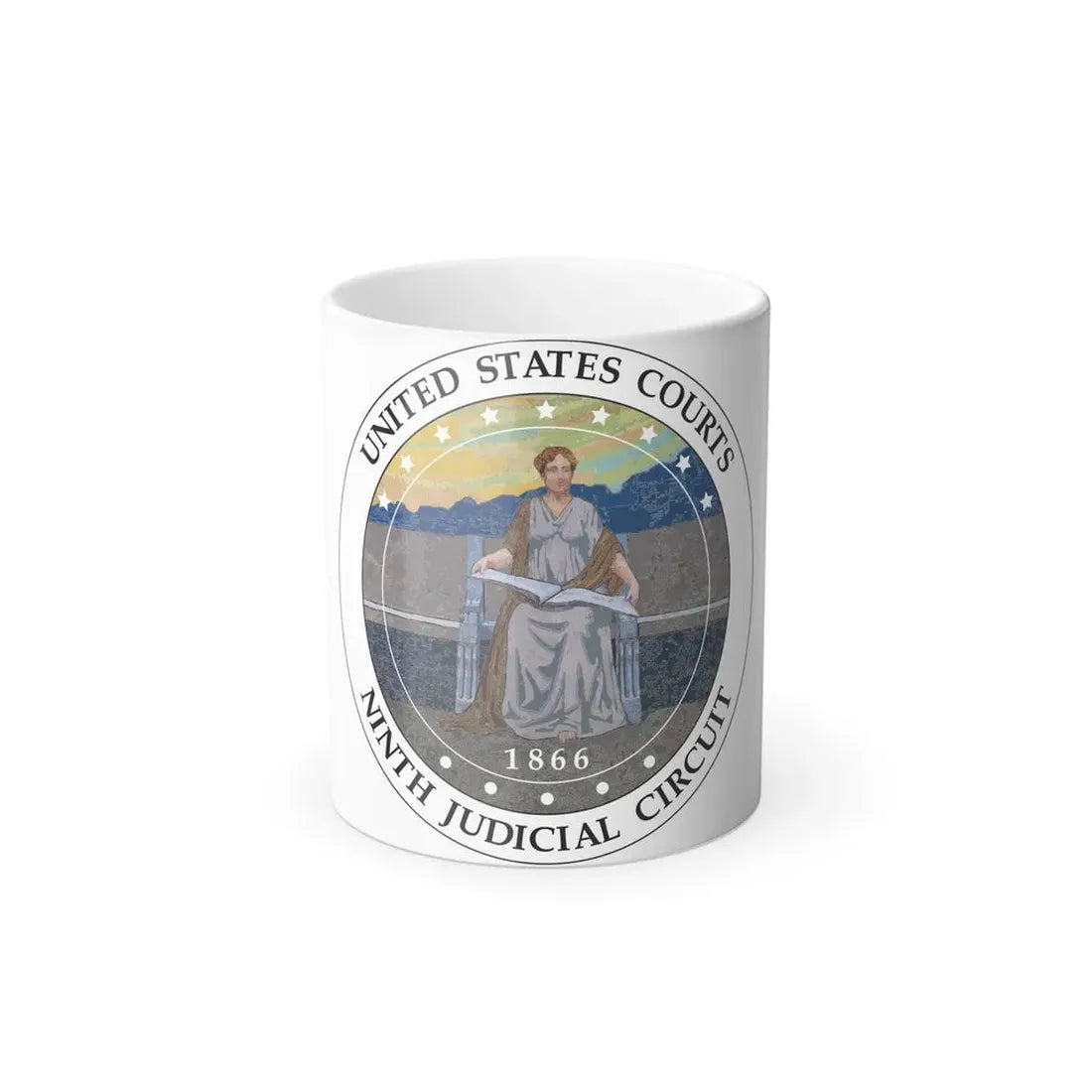 Seal of the United States Courts Ninth Judicial Circuit - Color Changing Coffee Mug 11oz - Go Mug Yourself