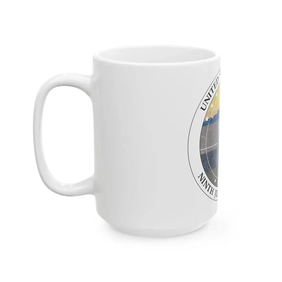Seal of the United States Courts Ninth Judicial Circuit - White Coffee Mug - Go Mug Yourself