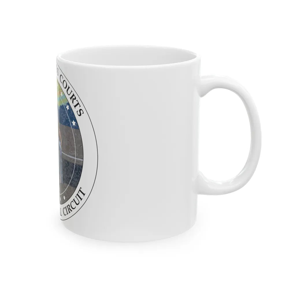 Seal of the United States Courts Ninth Judicial Circuit - White Coffee Mug-Go Mug Yourself