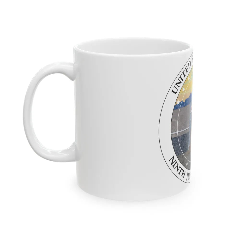 Seal of the United States Courts Ninth Judicial Circuit - White Coffee Mug-Go Mug Yourself