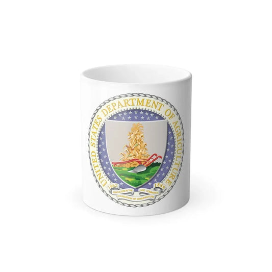Seal of the United States Department of Agriculture - Color Changing Coffee Mug 11oz - Go Mug Yourself