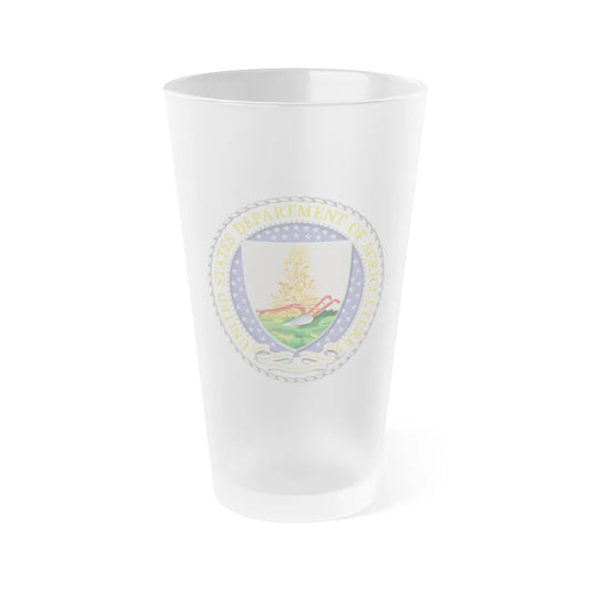 Seal of the United States Department of Agriculture - Frosted Pint Glass 16oz-16oz-Frosted-Go Mug Yourself