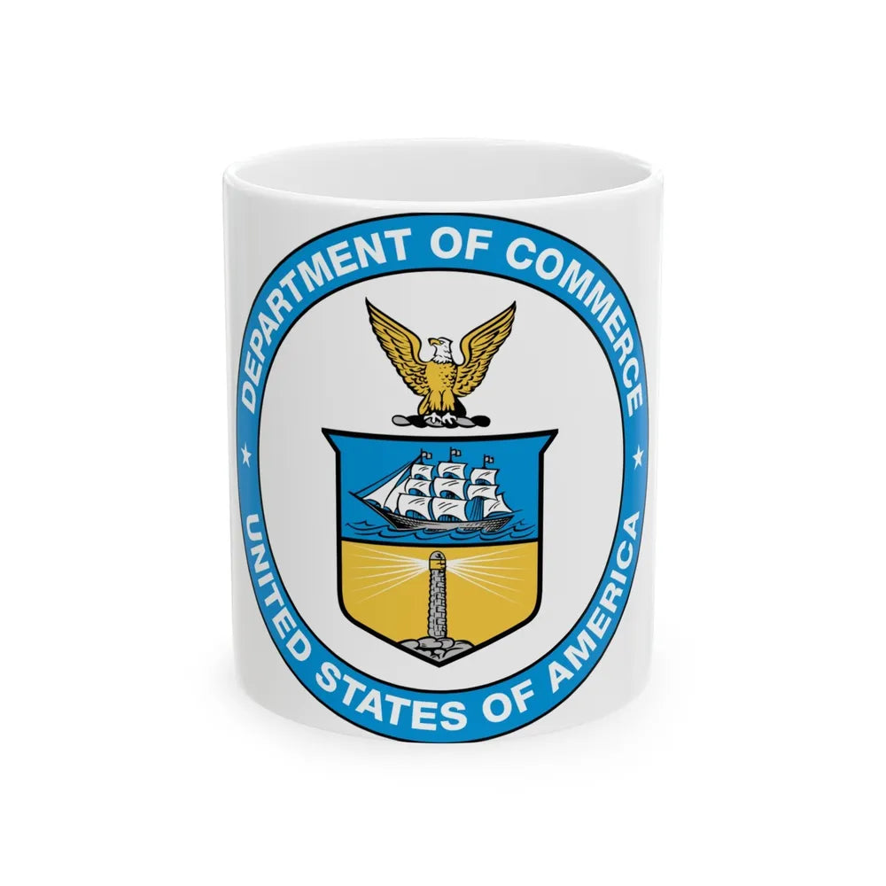 Seal of the United States Department of Commerce - White Coffee Mug-11oz-Go Mug Yourself