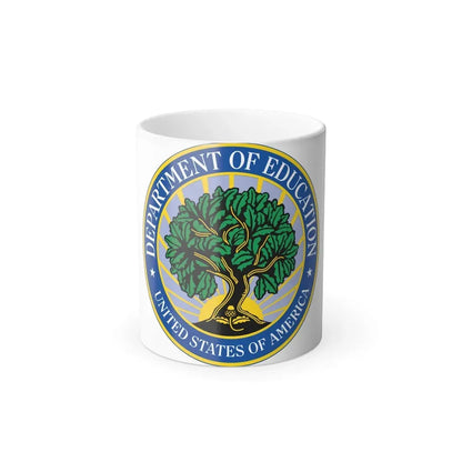 Seal of the United States Department of Education - Color Changing Coffee Mug 11oz - Go Mug Yourself