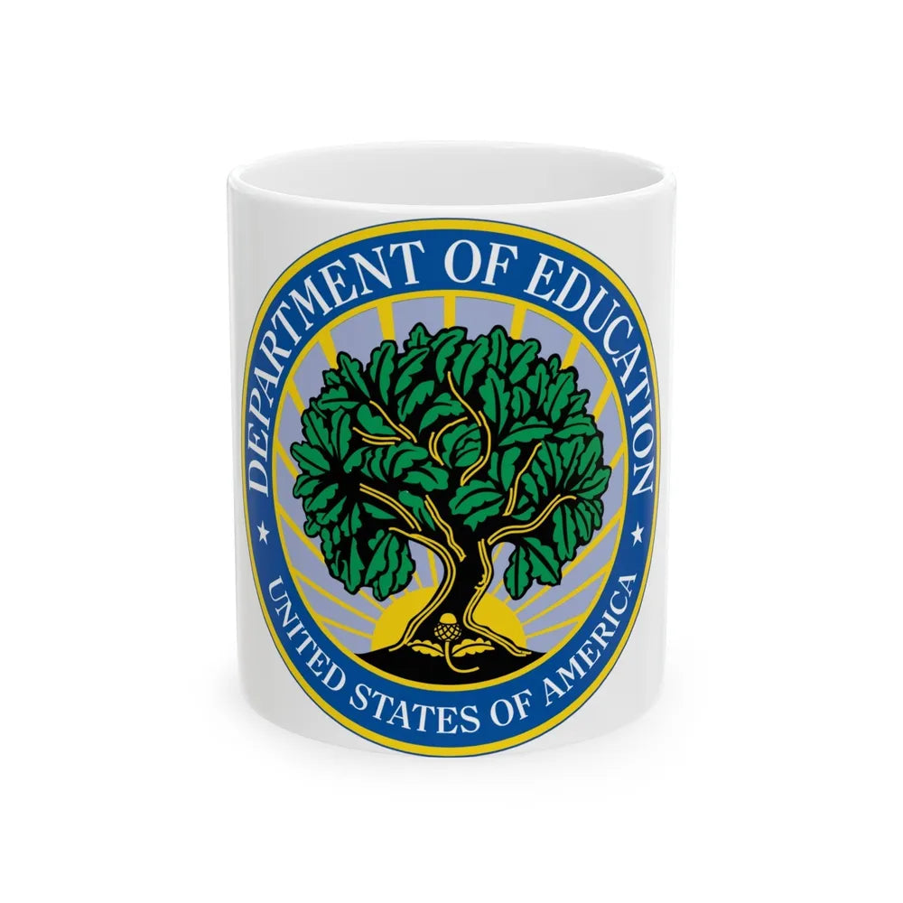 Seal of the United States Department of Education - White Coffee Mug-11oz-Go Mug Yourself