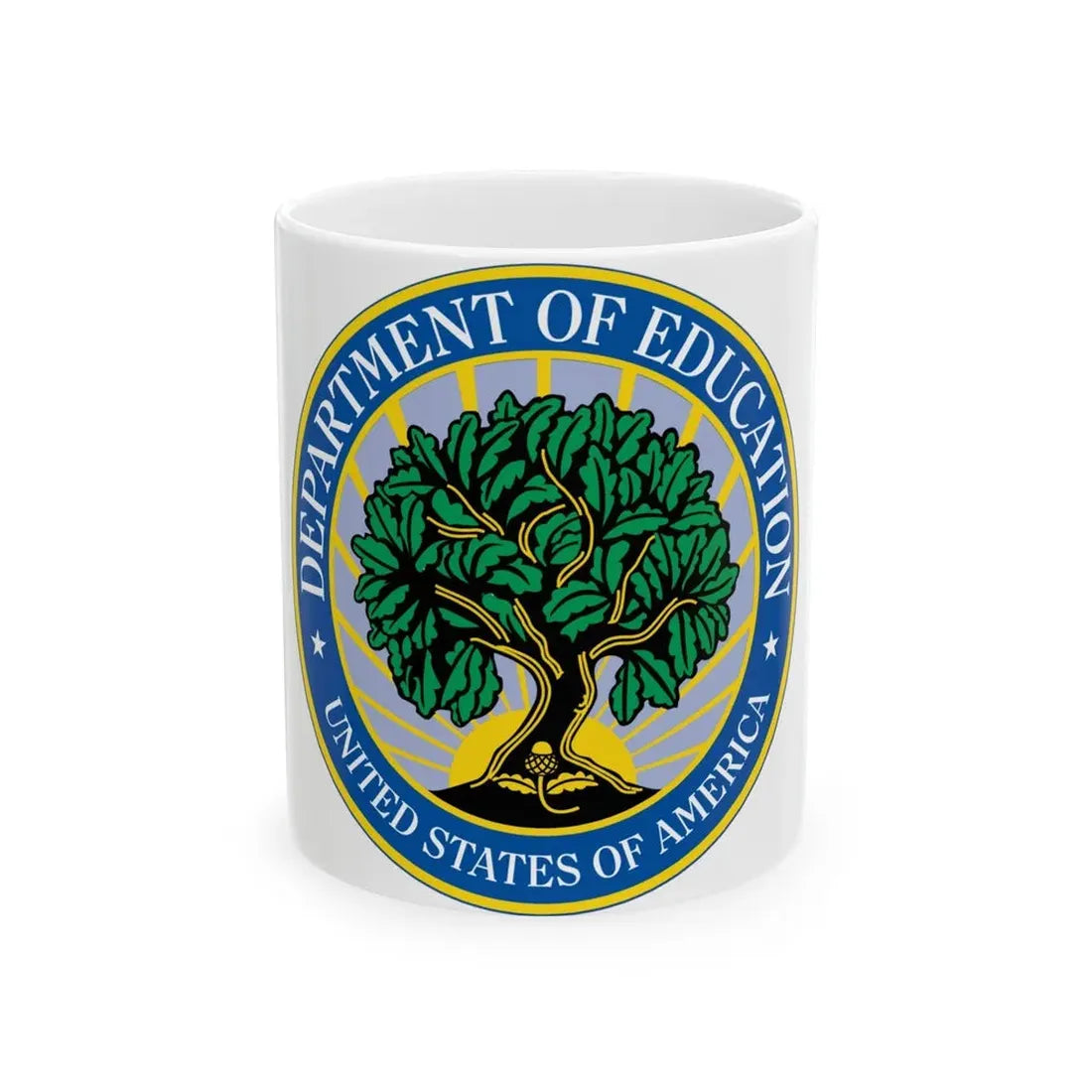 Seal of the United States Department of Education - White Coffee Mug 11oz - Go Mug Yourself