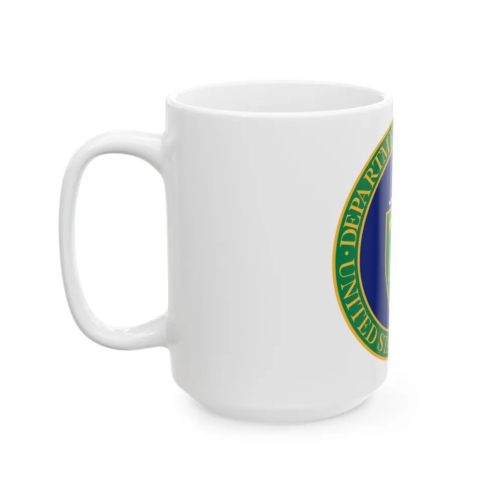 Seal of the United States Department of Energy - White Coffee Mug-Go Mug Yourself