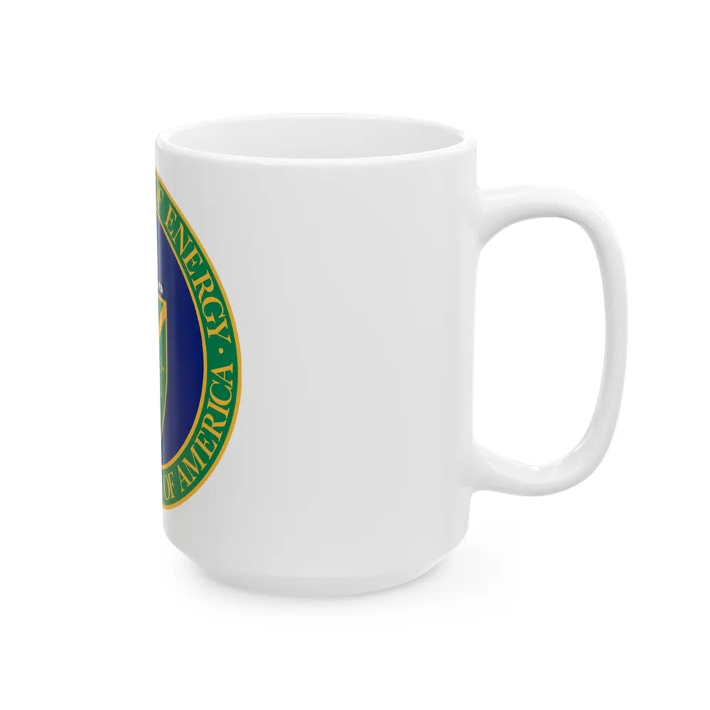 Seal of the United States Department of Energy - White Coffee Mug-Go Mug Yourself