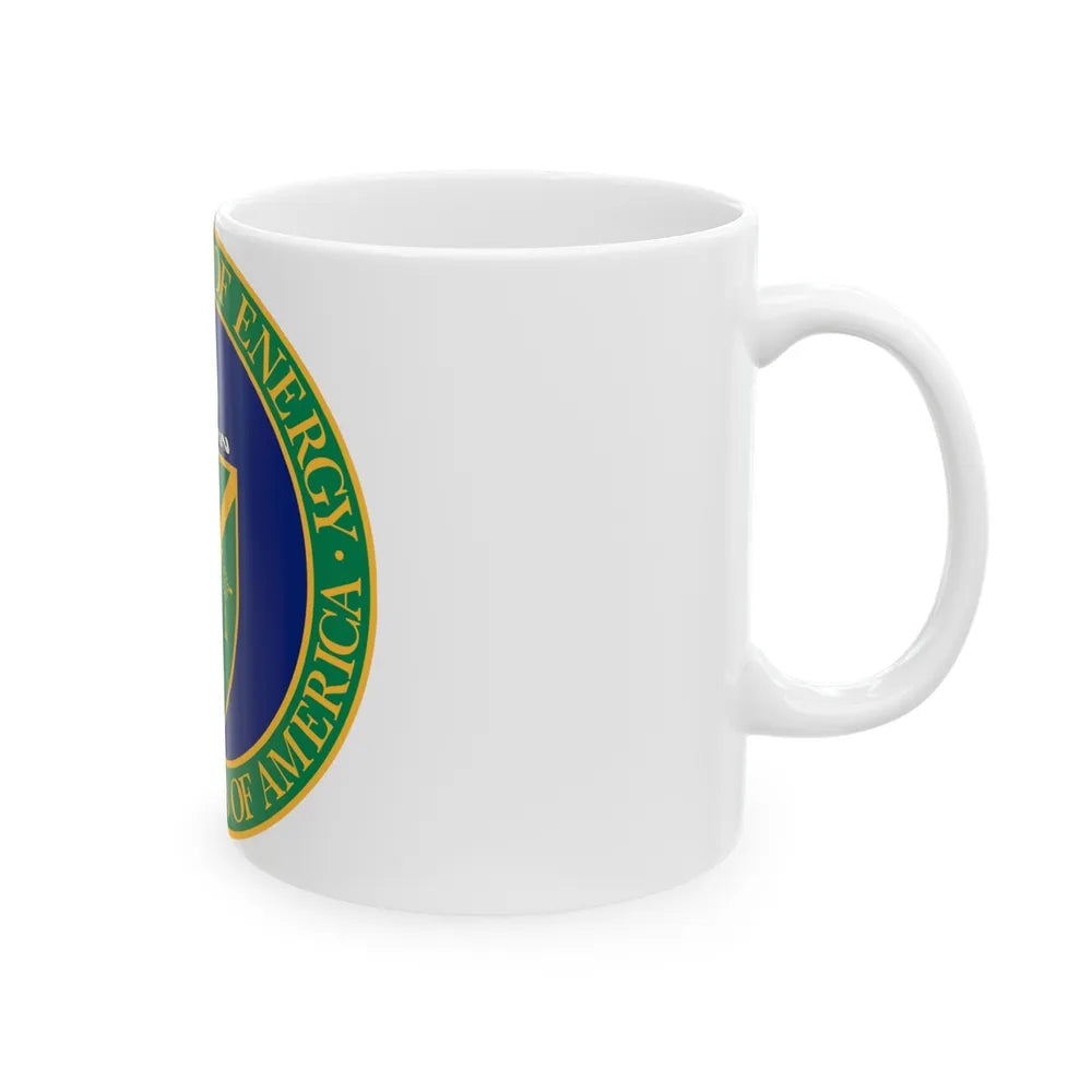 Seal of the United States Department of Energy - White Coffee Mug-Go Mug Yourself