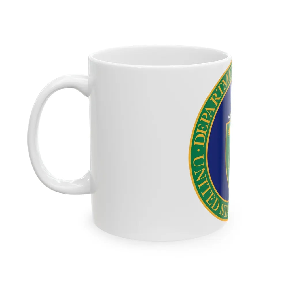 Seal of the United States Department of Energy - White Coffee Mug-Go Mug Yourself