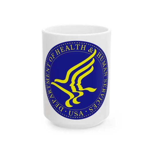 Seal of the United States Department of Health and Human Services - White Coffee Mug-15oz-Go Mug Yourself