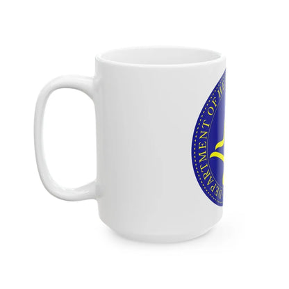 Seal of the United States Department of Health and Human Services - White Coffee Mug-Go Mug Yourself