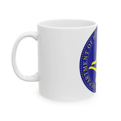 Seal of the United States Department of Health and Human Services - White Coffee Mug-Go Mug Yourself