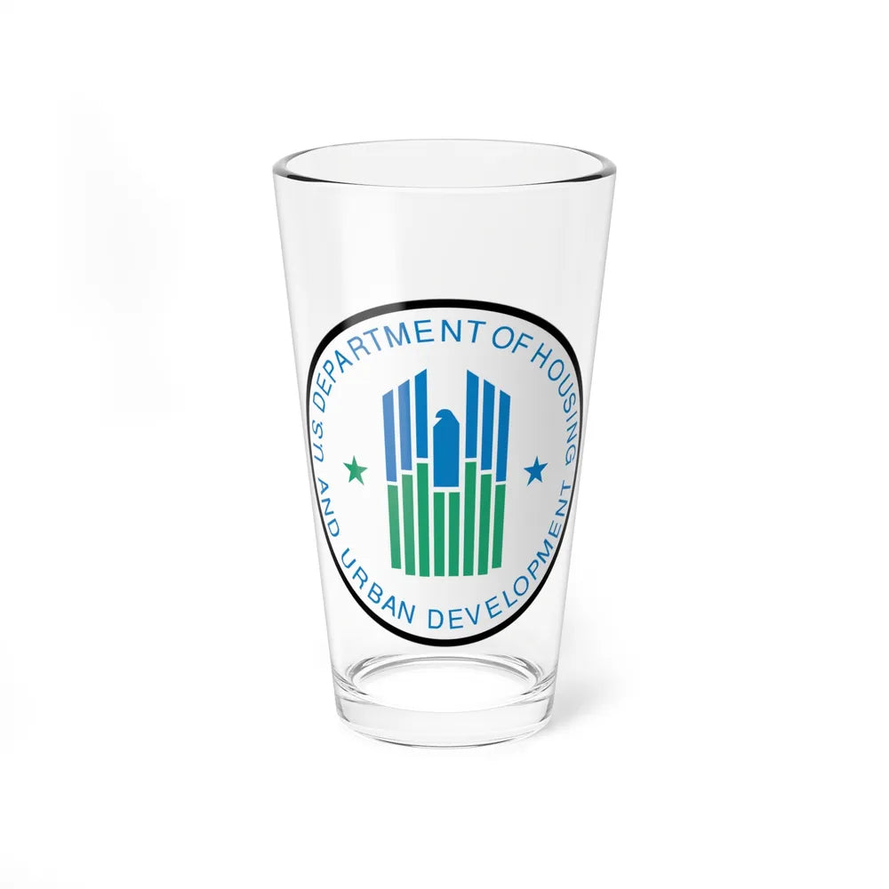 Seal of the United States Department of Housing and Urban Development - Pint Glass 16oz-16oz-Go Mug Yourself