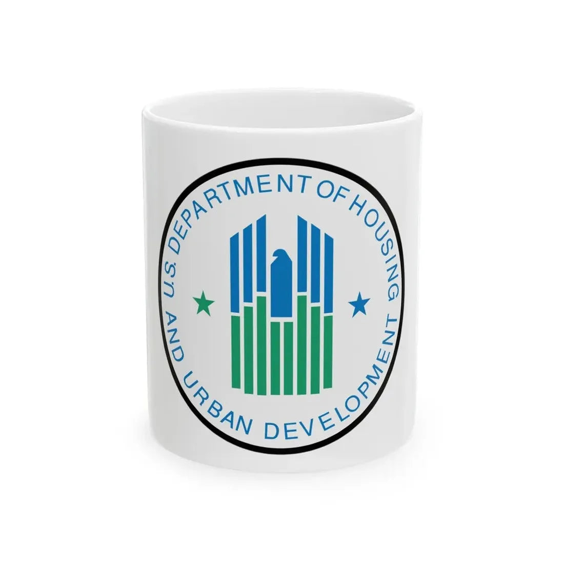 Seal of the United States Department of Housing and Urban Development - White Coffee Mug 11oz - Go Mug Yourself