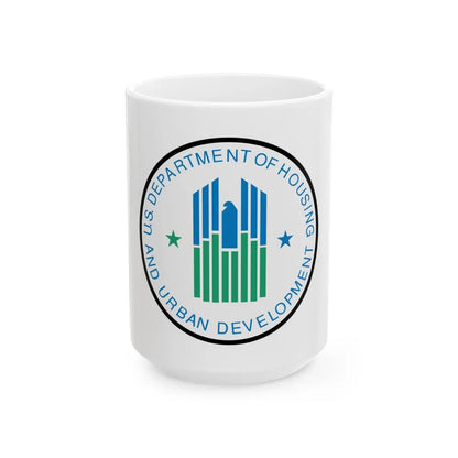 Seal of the United States Department of Housing and Urban Development - White Coffee Mug-15oz-Go Mug Yourself