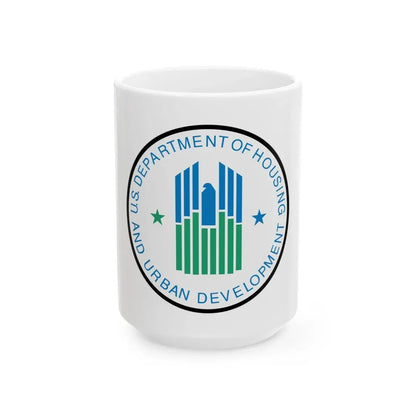 Seal of the United States Department of Housing and Urban Development - White Coffee Mug 15oz - Go Mug Yourself
