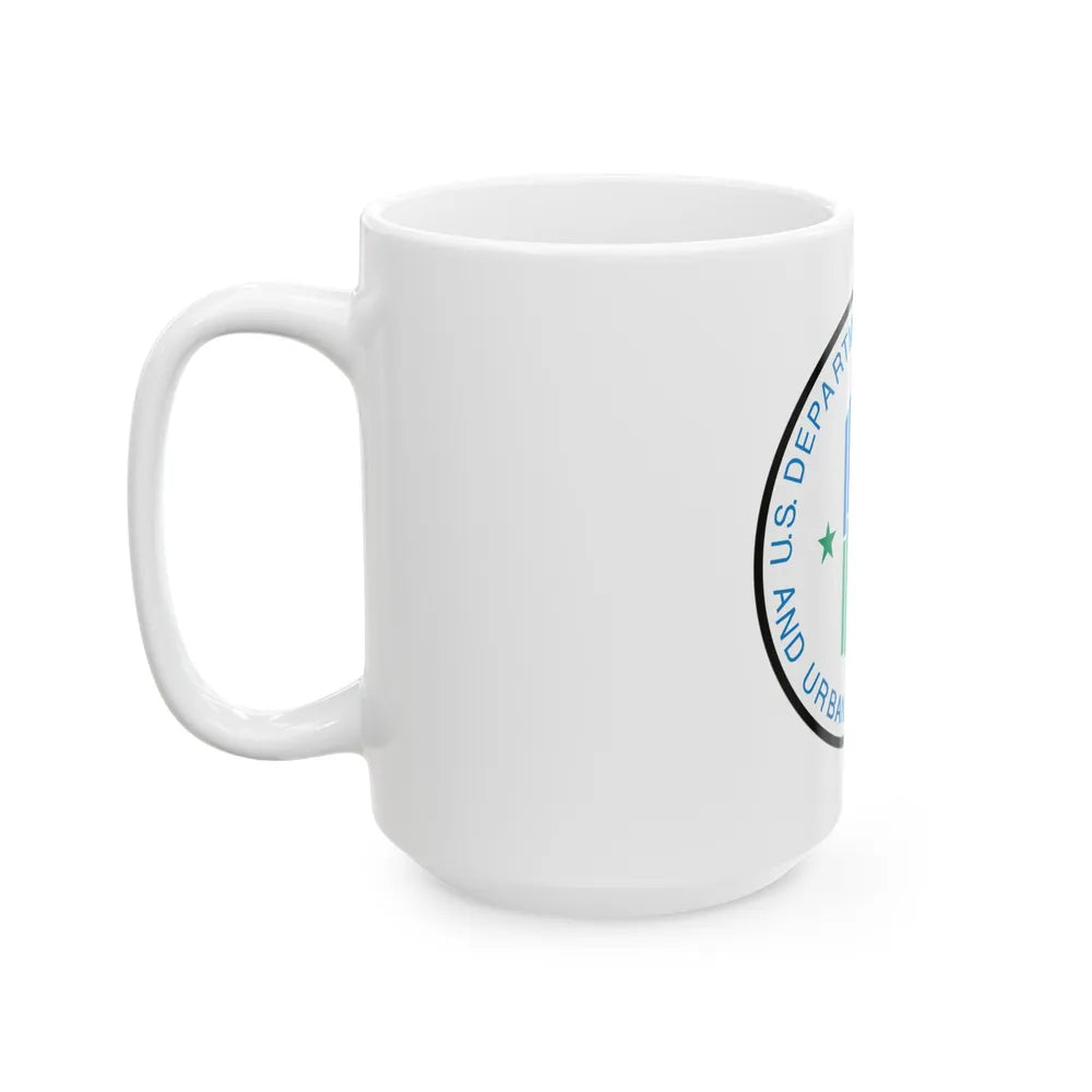 Seal of the United States Department of Housing and Urban Development - White Coffee Mug-Go Mug Yourself