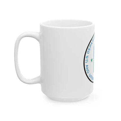 Seal of the United States Department of Housing and Urban Development - White Coffee Mug - Go Mug Yourself