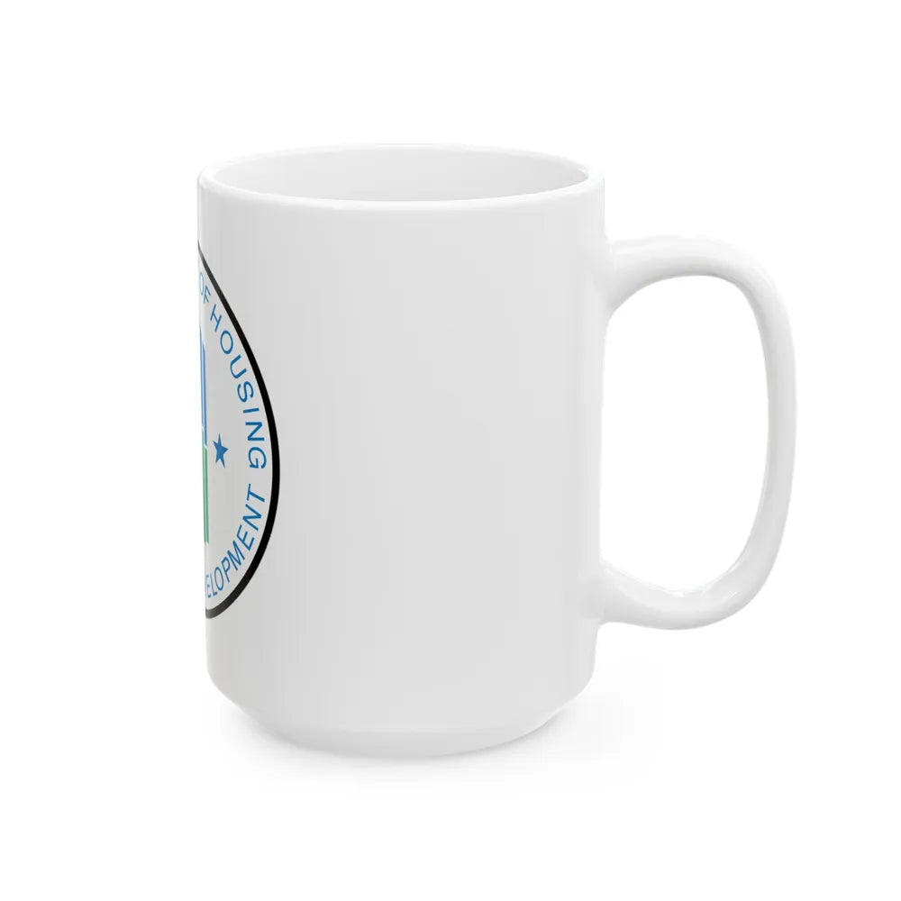 Seal of the United States Department of Housing and Urban Development - White Coffee Mug-Go Mug Yourself