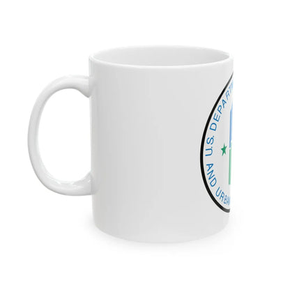 Seal of the United States Department of Housing and Urban Development - White Coffee Mug-Go Mug Yourself