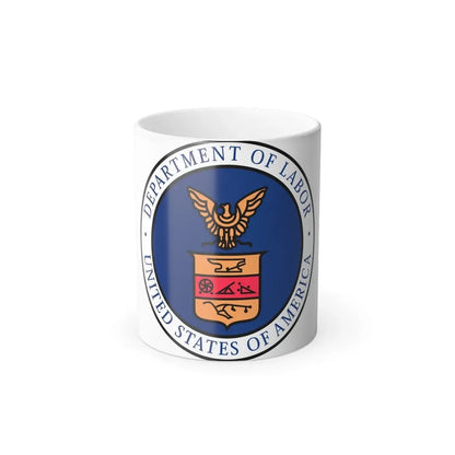 Seal of the United States Department of Labor - Color Changing Coffee Mug 11oz - Go Mug Yourself