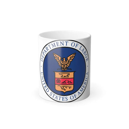 Seal of the United States Department of Labor - Color Changing Mug 11oz-11oz-Go Mug Yourself