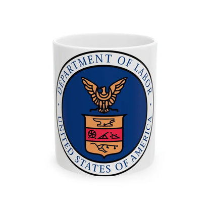 Seal of the United States Department of Labor - White Coffee Mug-11oz-Go Mug Yourself