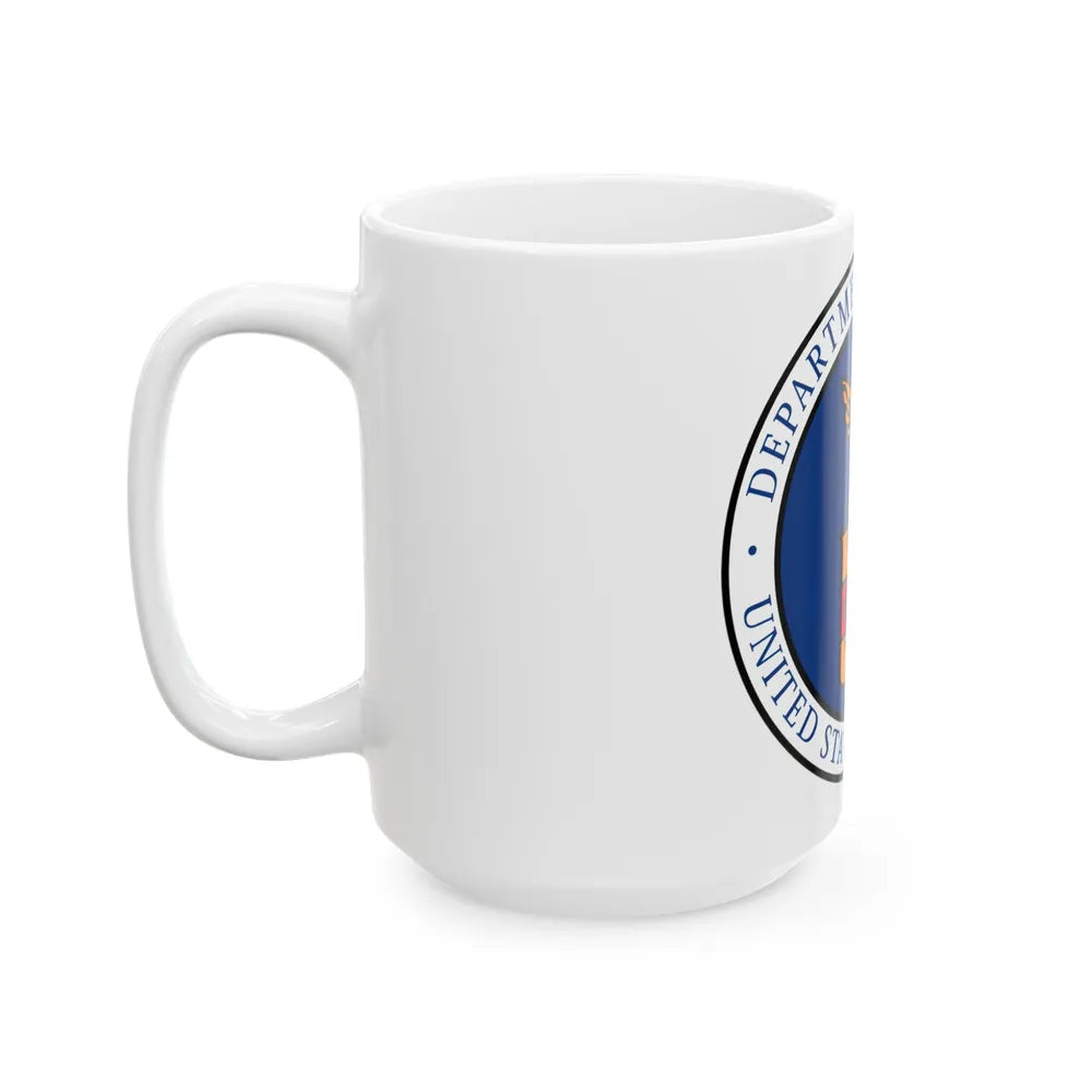 Seal of the United States Department of Labor - White Coffee Mug-Go Mug Yourself