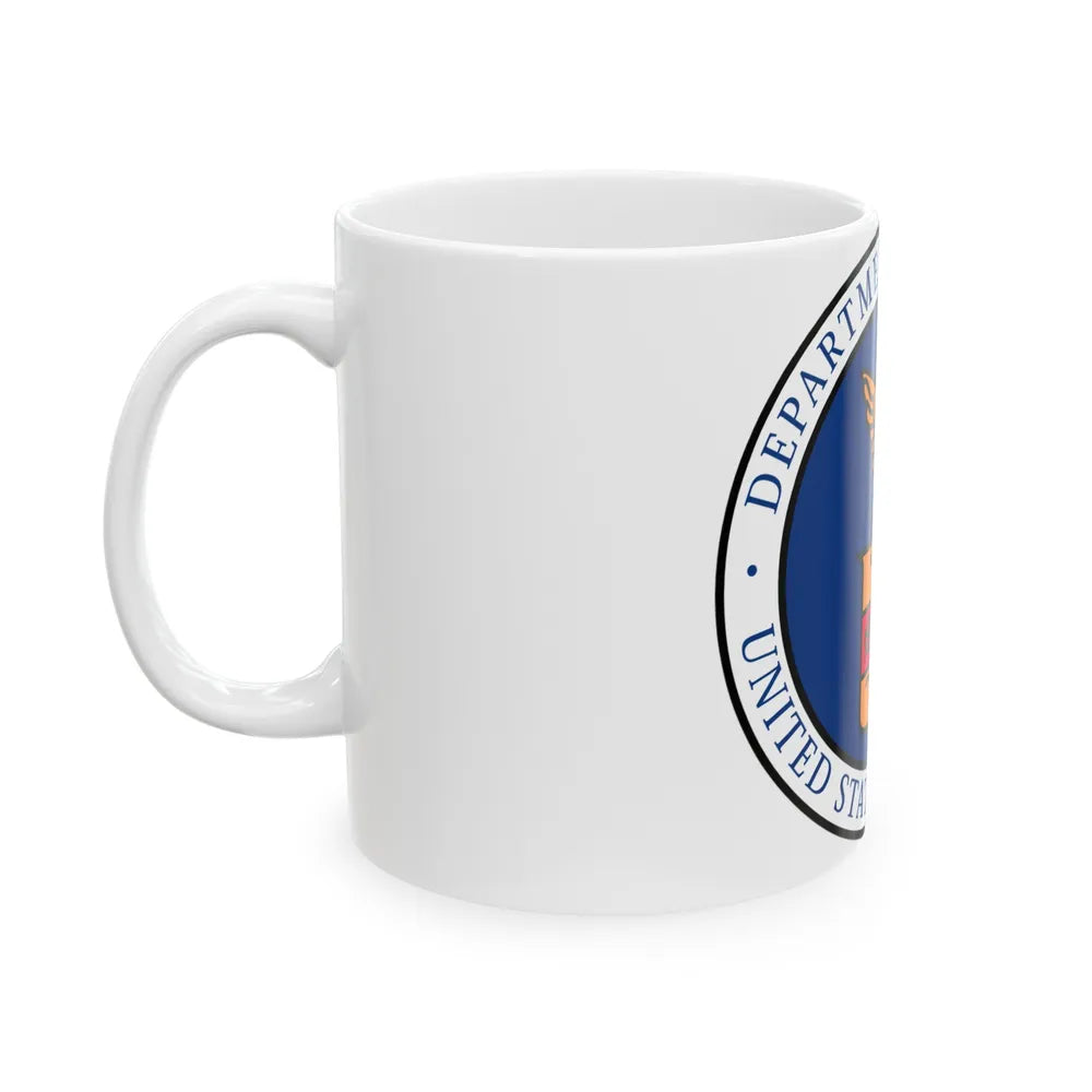 Seal of the United States Department of Labor - White Coffee Mug-Go Mug Yourself