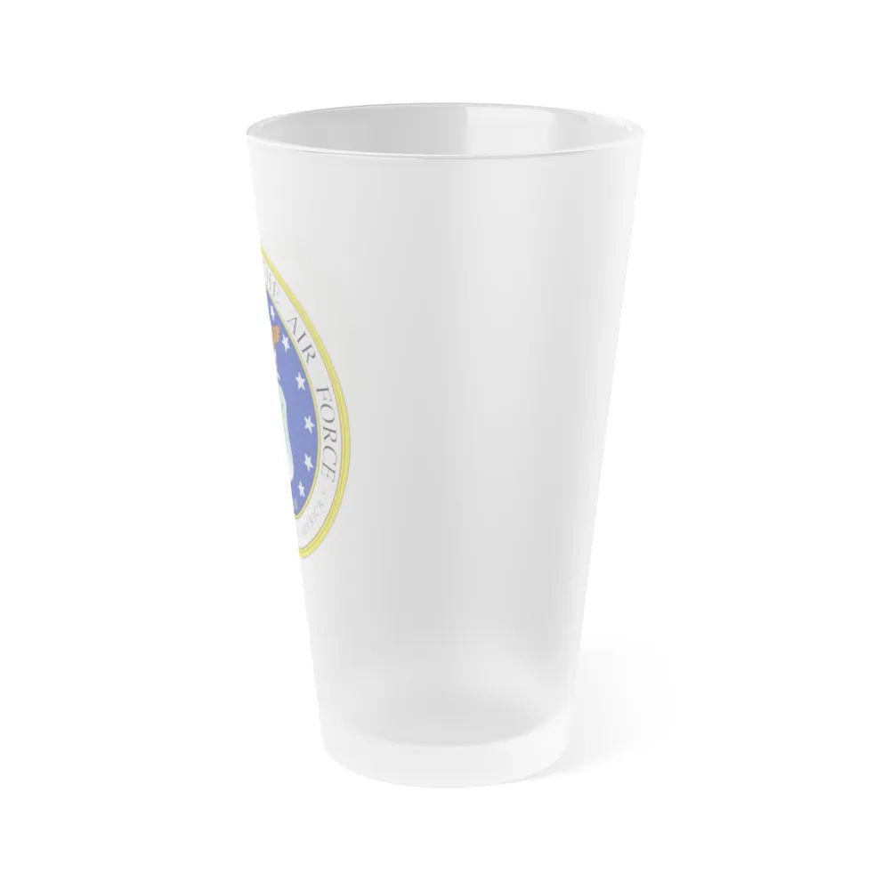 Seal of the United States Department of the Air Force - Frosted Pint Glass 16oz-Go Mug Yourself