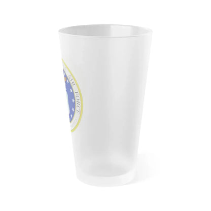 Seal of the United States Department of the Air Force - Frosted Pint Glass 16oz - Go Mug Yourself