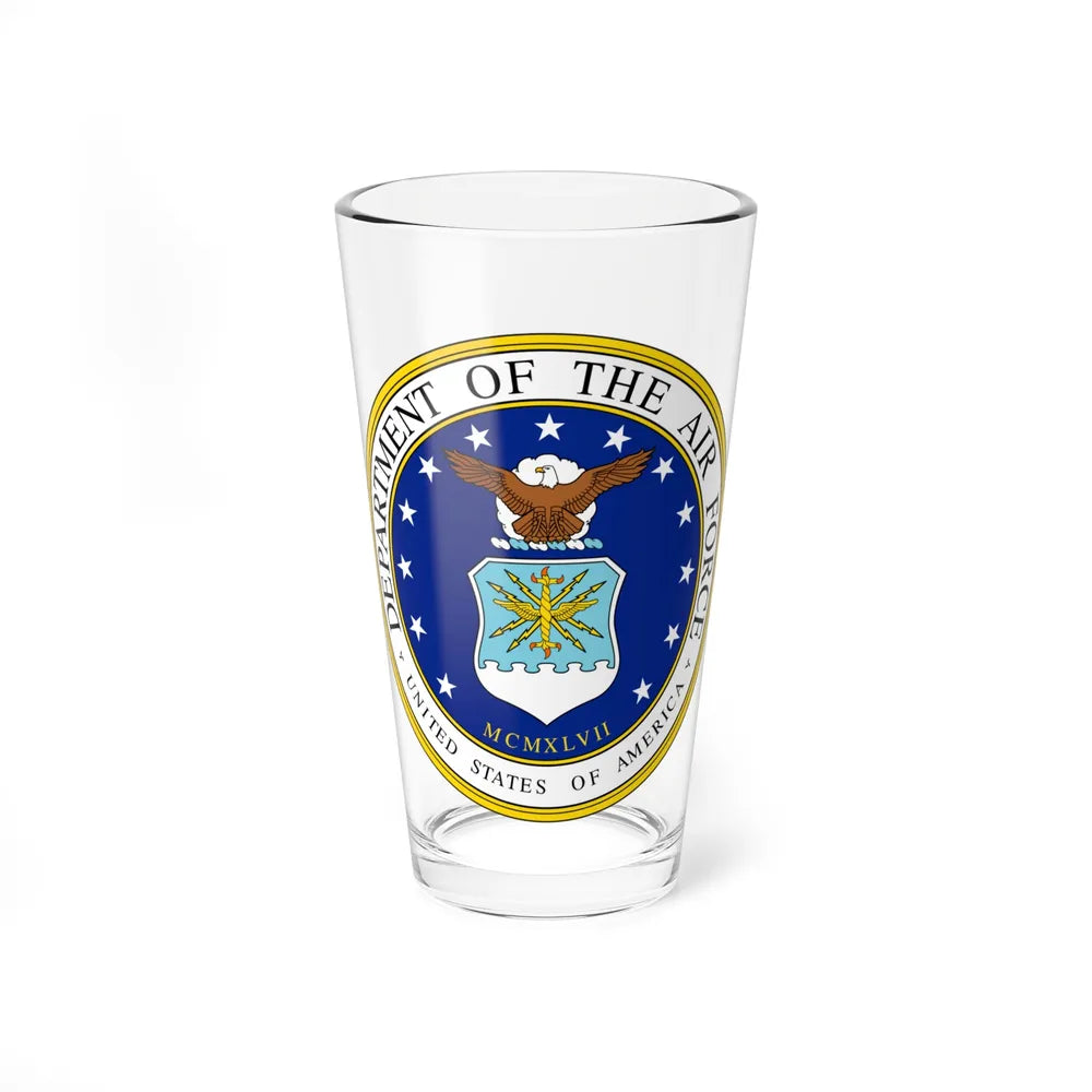 Seal of the United States Department of the Air Force - Pint Glass 16oz-16oz-Go Mug Yourself