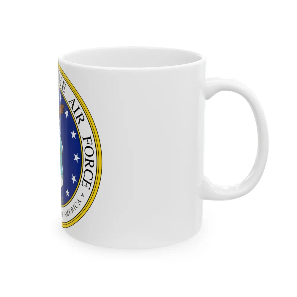 Seal of the United States Department of the Air Force - White Coffee Mug-Go Mug Yourself