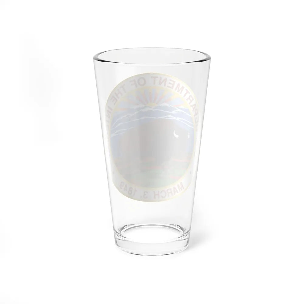 Seal of the United States Department of the Interior - Pint Glass 16oz-Go Mug Yourself