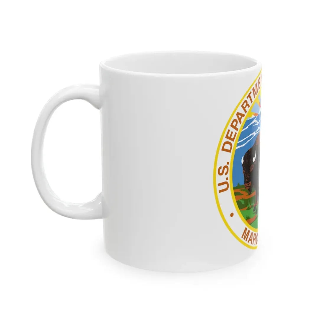 Seal of the United States Department of the Interior - White Coffee Mug - Go Mug Yourself