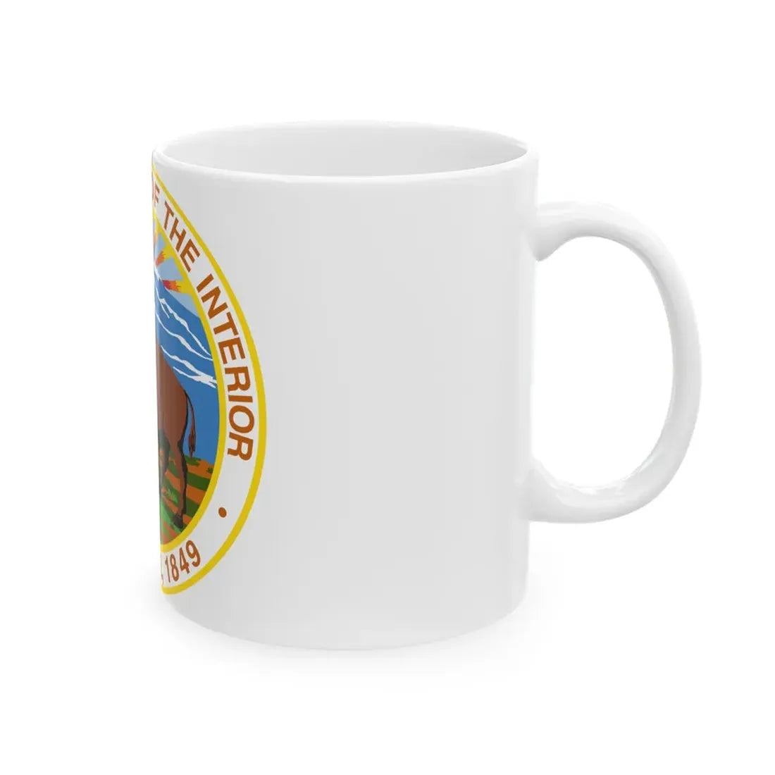 Seal of the United States Department of the Interior - White Coffee Mug - Go Mug Yourself