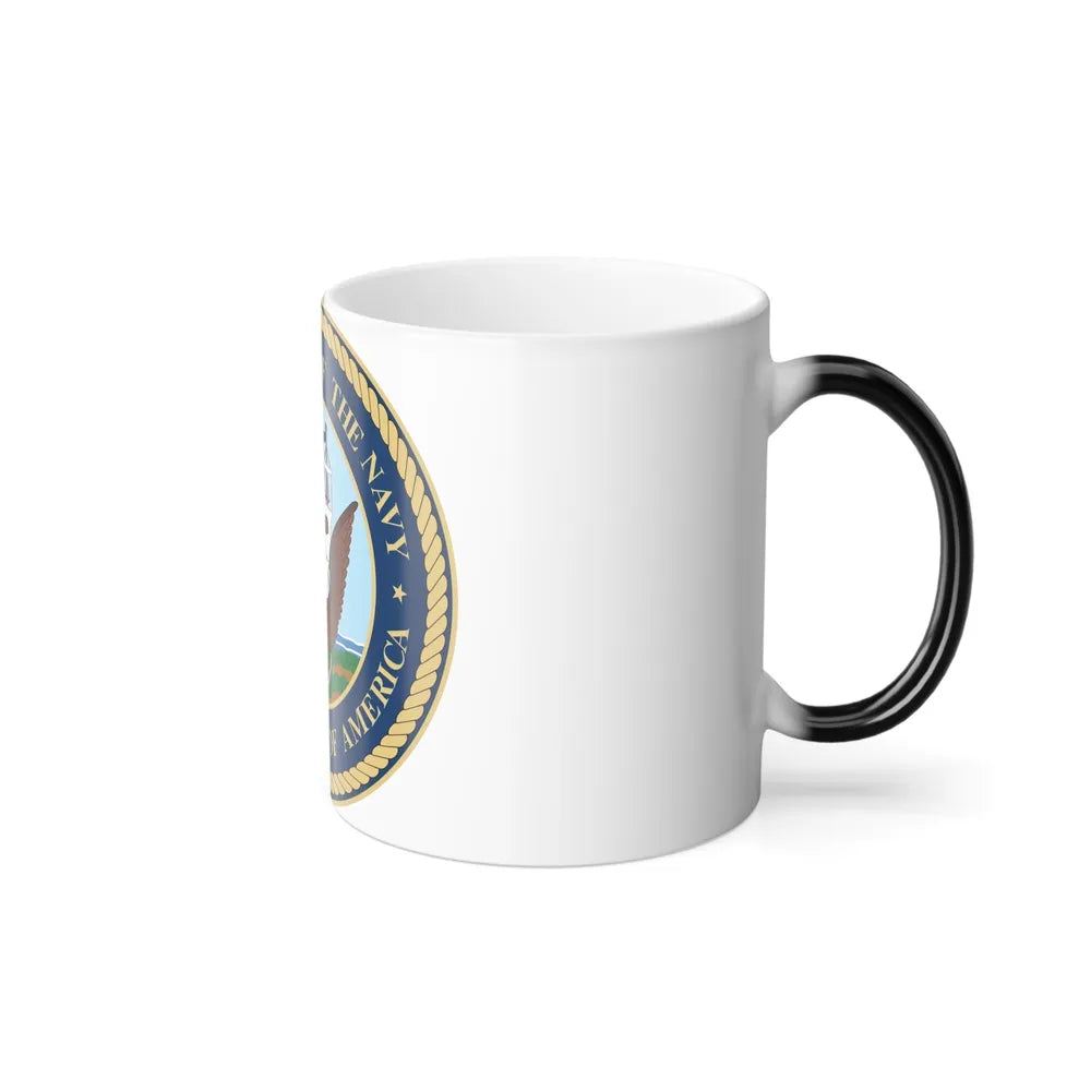 Seal of the United States Department of the Navy - Color Changing Mug 11oz-Go Mug Yourself