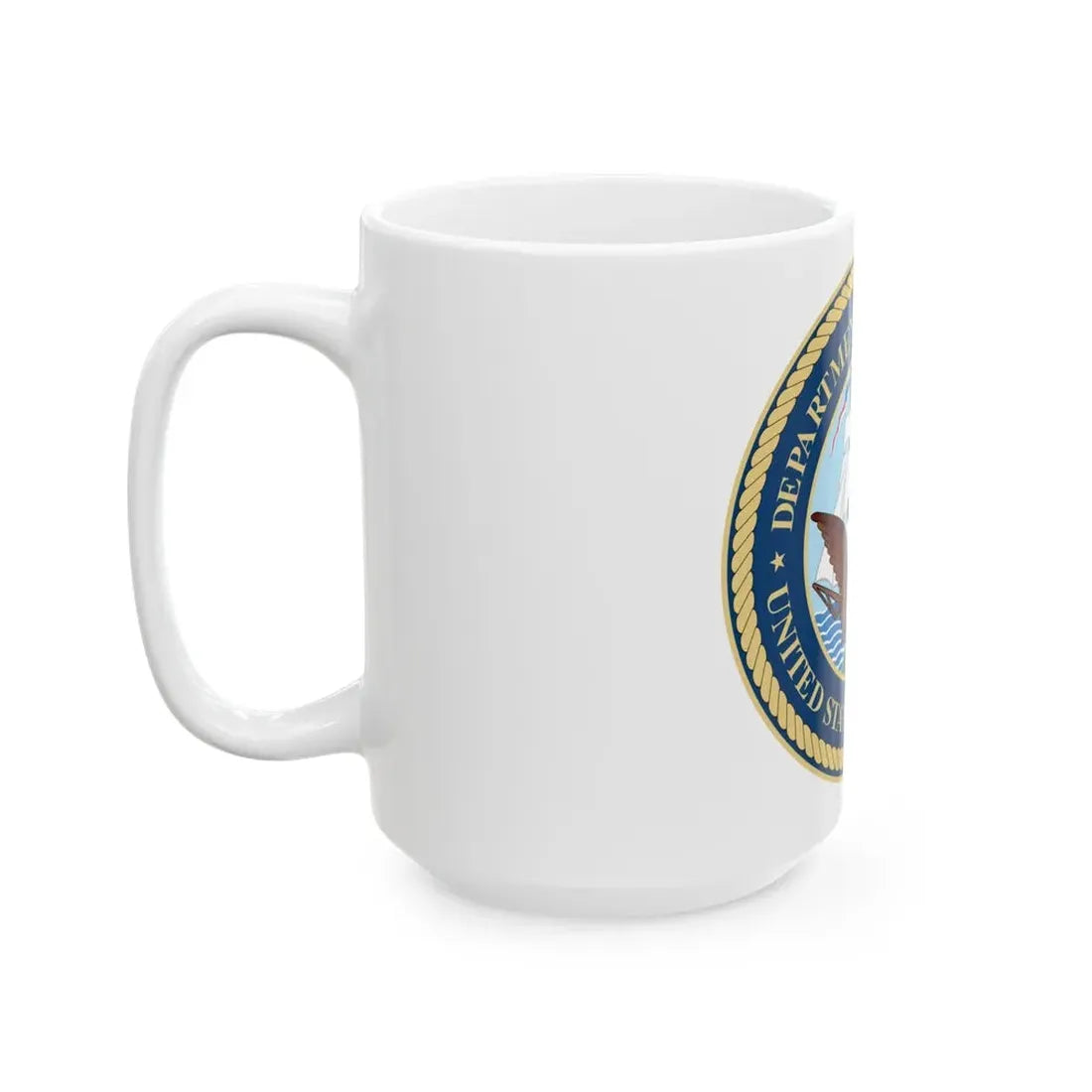 Seal of the United States Department of the Navy - White Coffee Mug - Go Mug Yourself