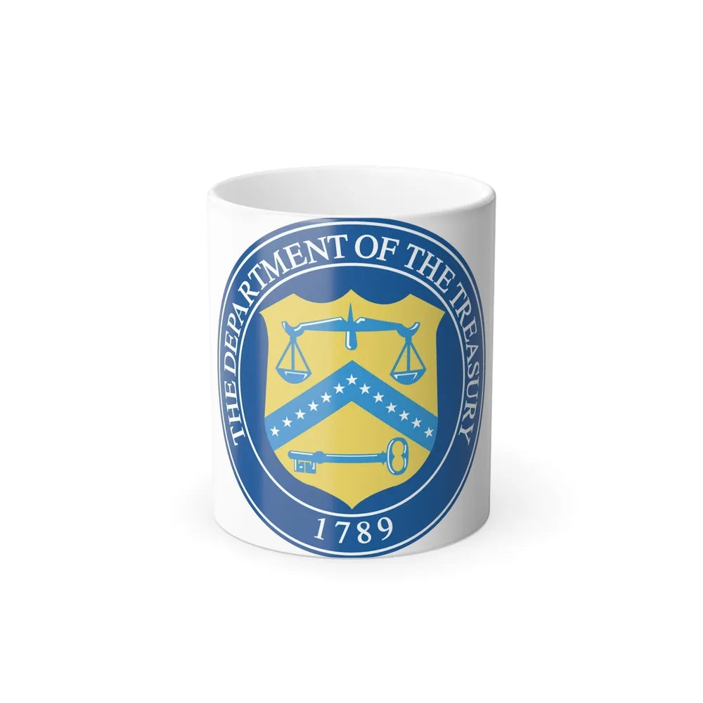 Seal of the United States Department of the Treasury - Color Changing Mug 11oz-11oz-Go Mug Yourself