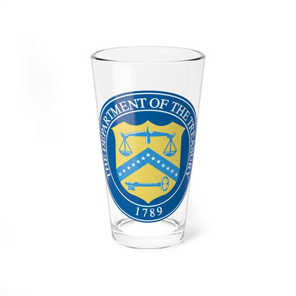 Seal of the United States Department of the Treasury - Pint Glass 16oz-16oz-Go Mug Yourself