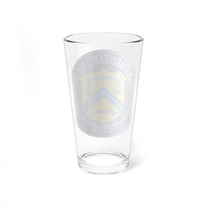 Seal of the United States Department of the Treasury - Pint Glass 16oz-Go Mug Yourself