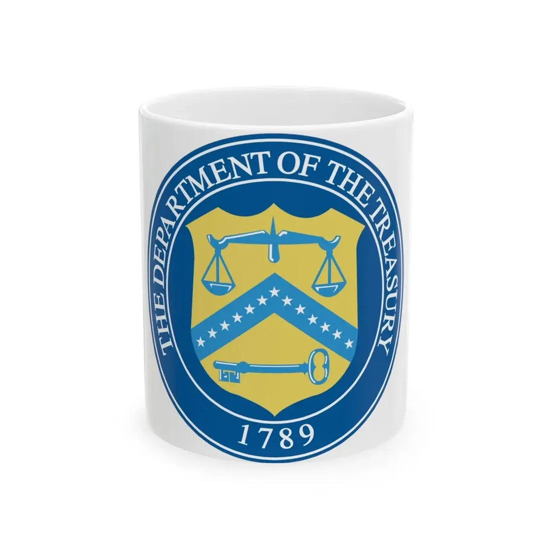 Seal of the United States Department of the Treasury - White Coffee Mug 11oz - Go Mug Yourself