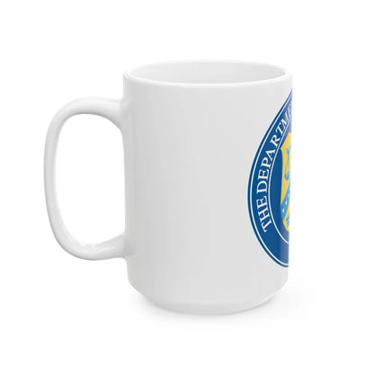 Seal of the United States Department of the Treasury - White Coffee Mug-Go Mug Yourself