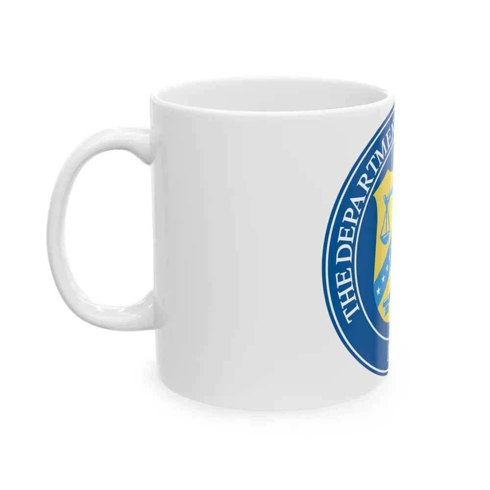 Seal of the United States Department of the Treasury - White Coffee Mug-Go Mug Yourself