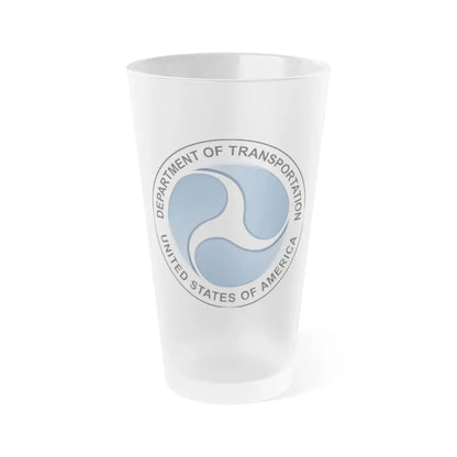 Seal of the United States Department of Transportation - Frosted Pint Glass 16oz 16oz Frosted - Go Mug Yourself