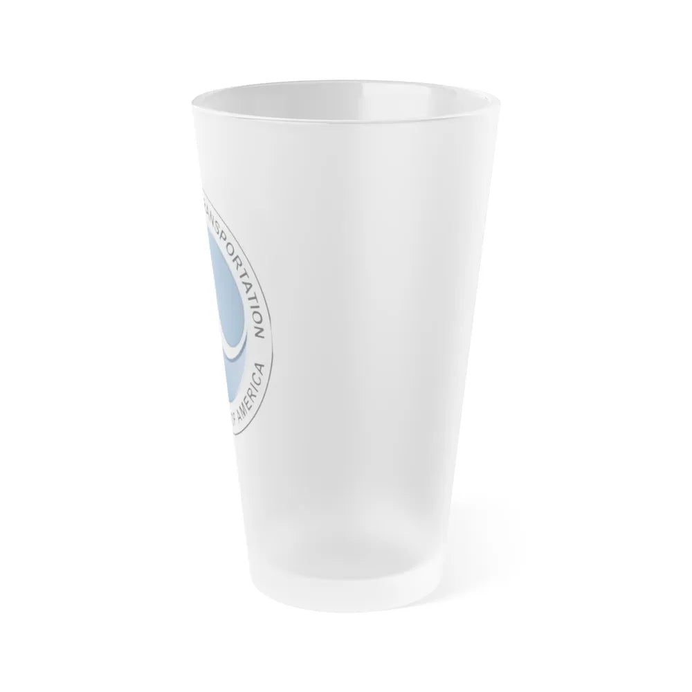 Seal of the United States Department of Transportation - Frosted Pint Glass 16oz-Go Mug Yourself