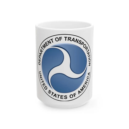 Seal of the United States Department of Transportation - White Coffee Mug-15oz-Go Mug Yourself